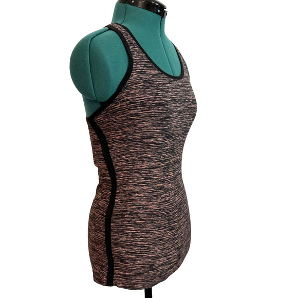 Lululemon Cool Racerback Tank Electric Coral Multicolor Heathered, Size 6 Small - Picture 3 of 7